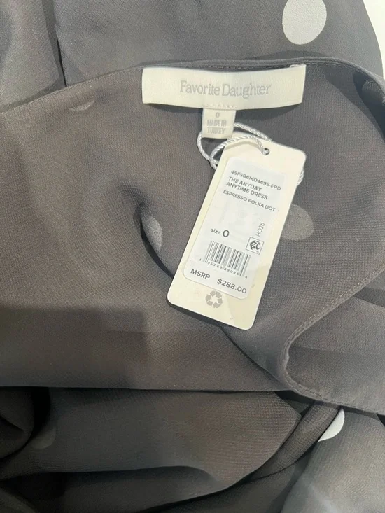 Favorite Daughter-The Anyday Anytime Dress in Espresso Polka Dot - Picture 8 of 8